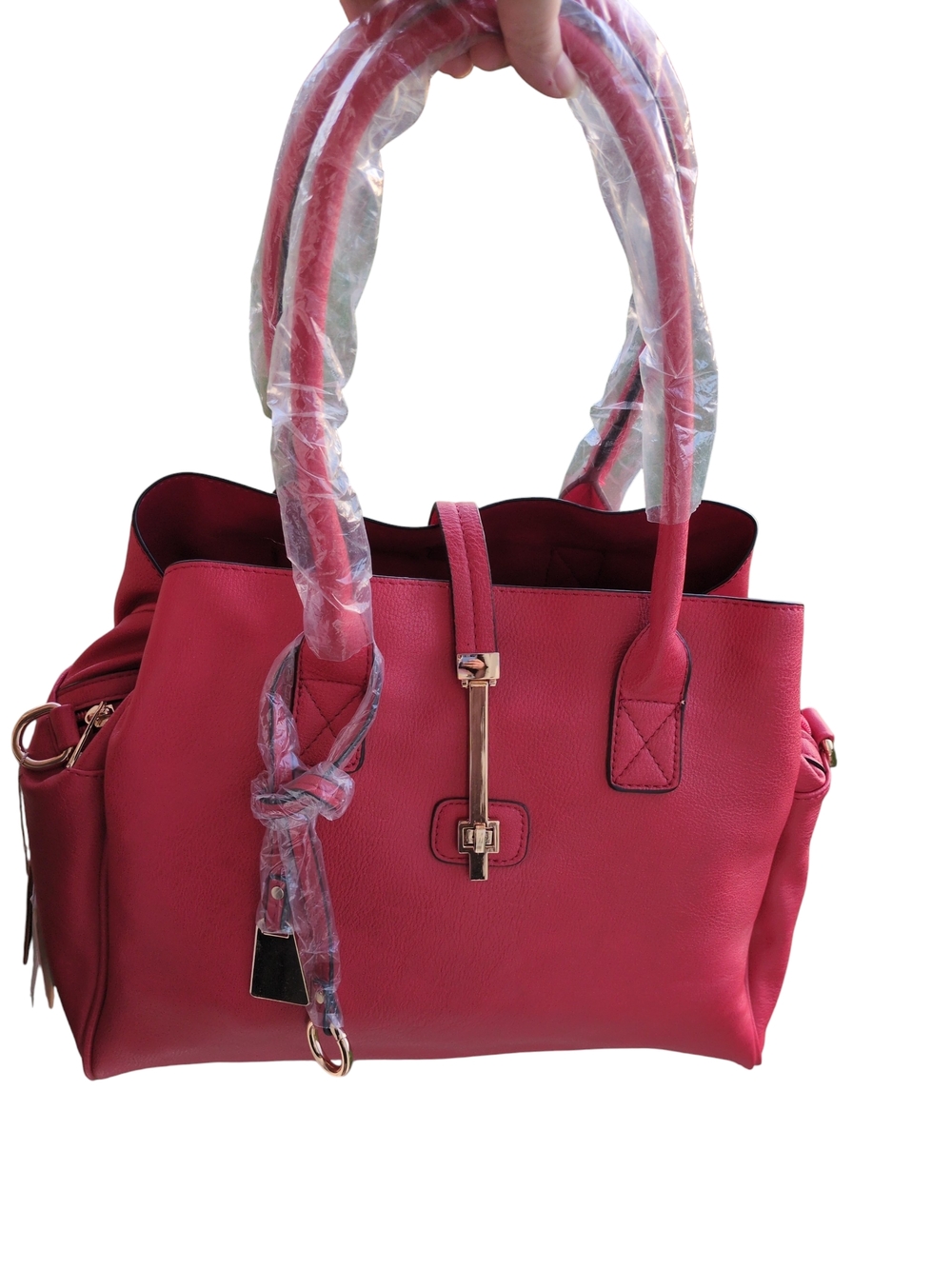 Pink Women’s Satchel Handbag - Classic Structured Style